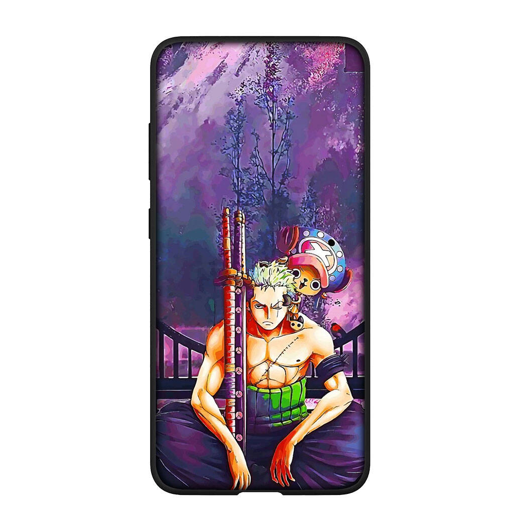 Coque de téléphone pour iPhone 17 15 16 Plus Redmi Note 14 12 11 13 Pro Max Huawei P30 P20 Lite OPPO A60 A40 A80 A18 Roronoa Zoro Dessin animé Luffy One Piece Cover