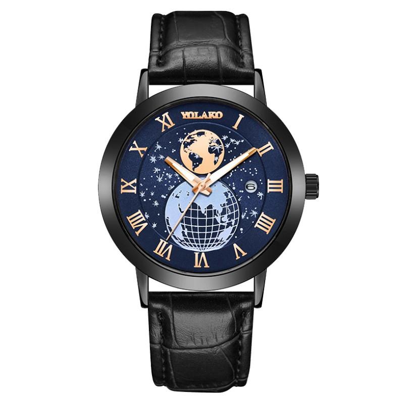 Mens Leather Business Fashion Watch Strap Watch For Gift Giving