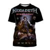 Megadeth 3D Print Sport Quick-dry Breathable Men T-shirt Casual Rock Band Street Punk Fun Hip-hop Short-sleeve Boy Top Clothing