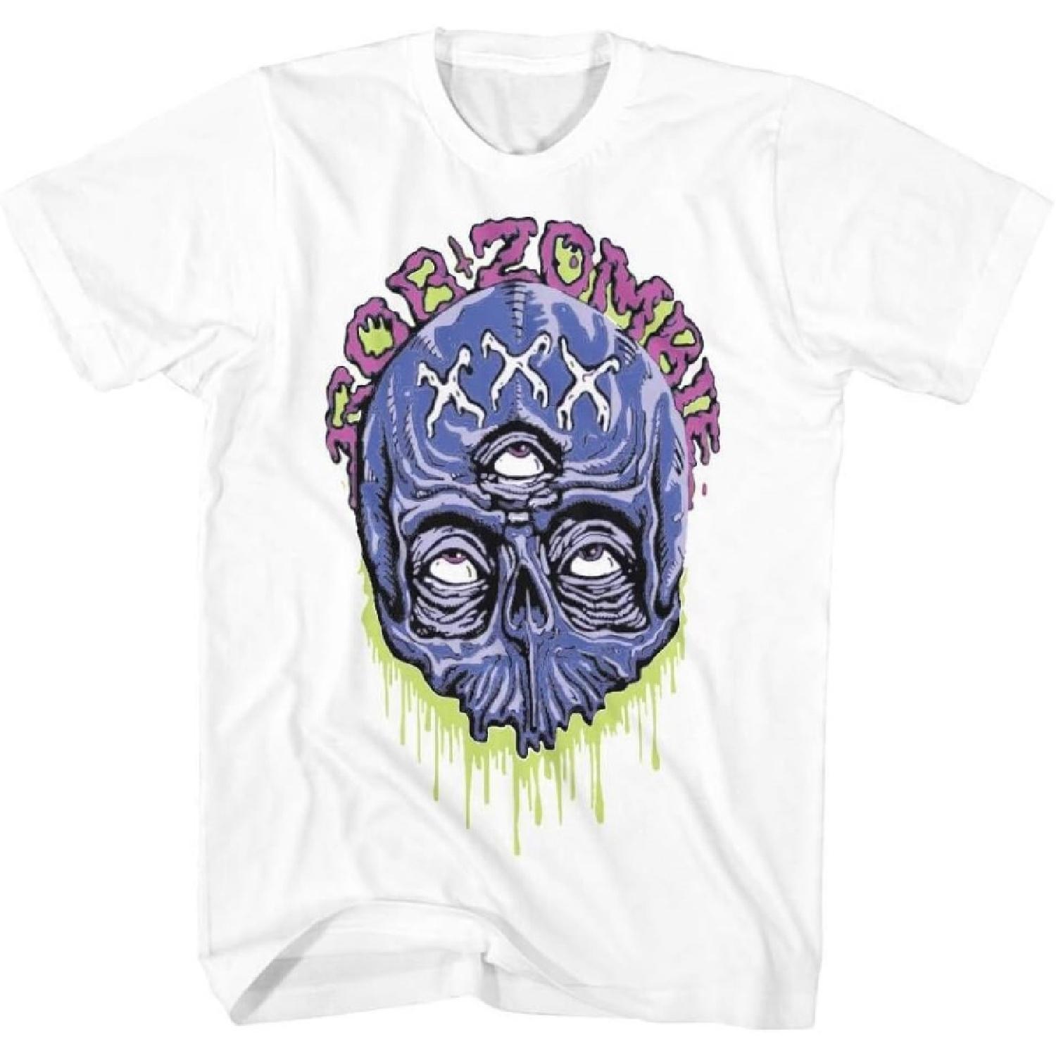 Rob Zombie Mens Rock Shirt Heavy Metal - Classic Rock Vintage Tee XXXXXL белый