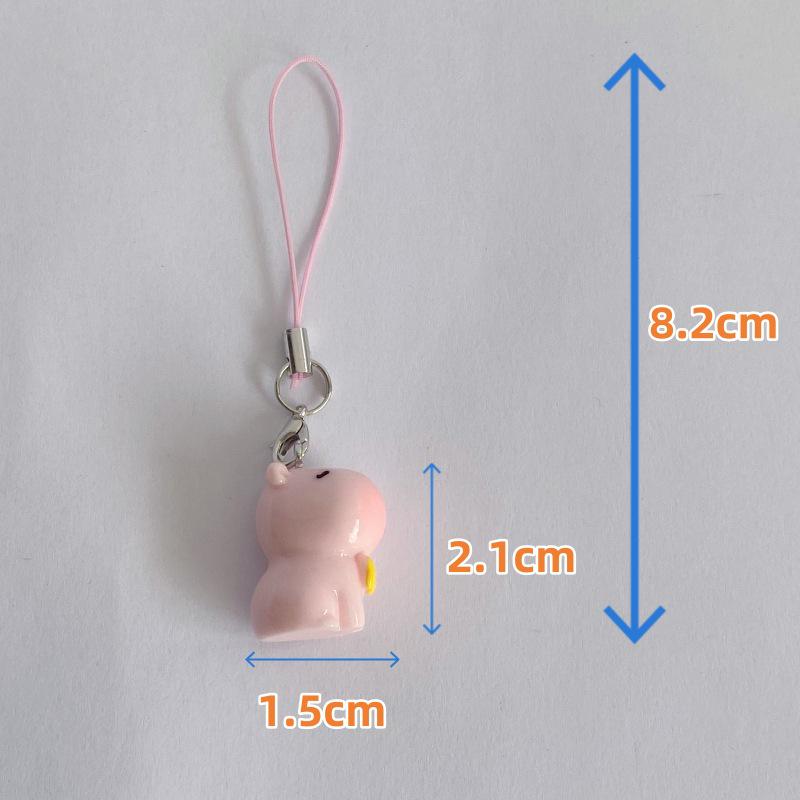 3D Capybara Keychain & Phone Lanyard - Cute Bag Pendant for Students