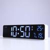 Rechargeable LED Digital Alarm Clock with Temperature Display and Snooze Function - Wall or Bedside Use.