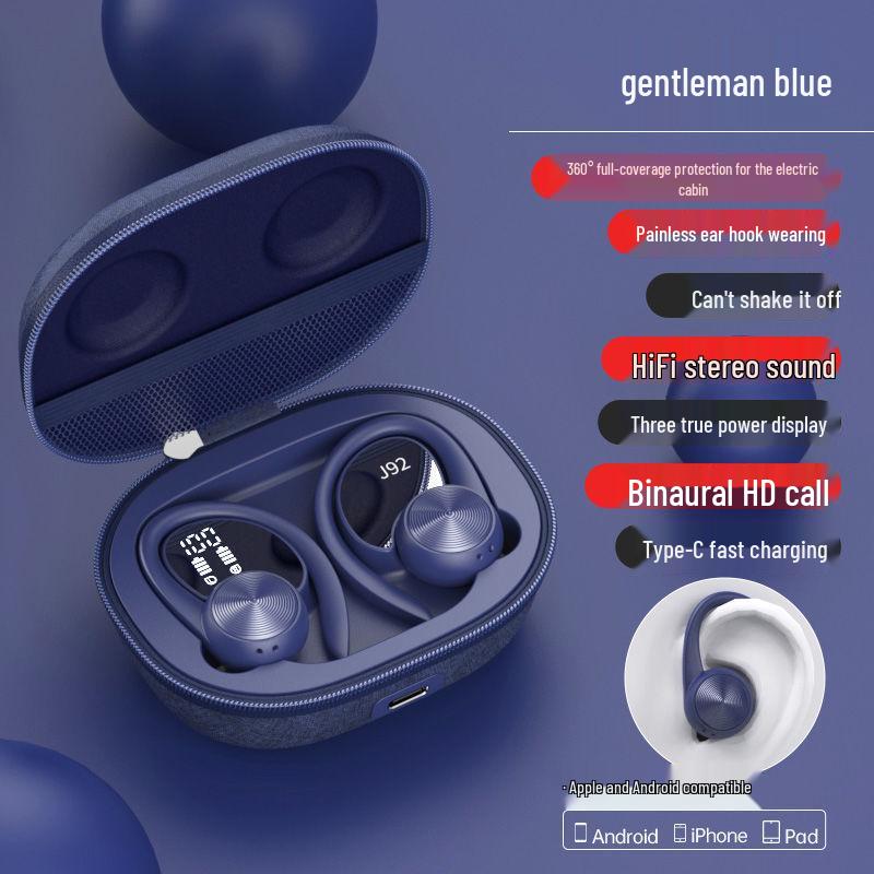 Wireless TWS Bluetooth Sports Ear-Hook Waterproof Headset
