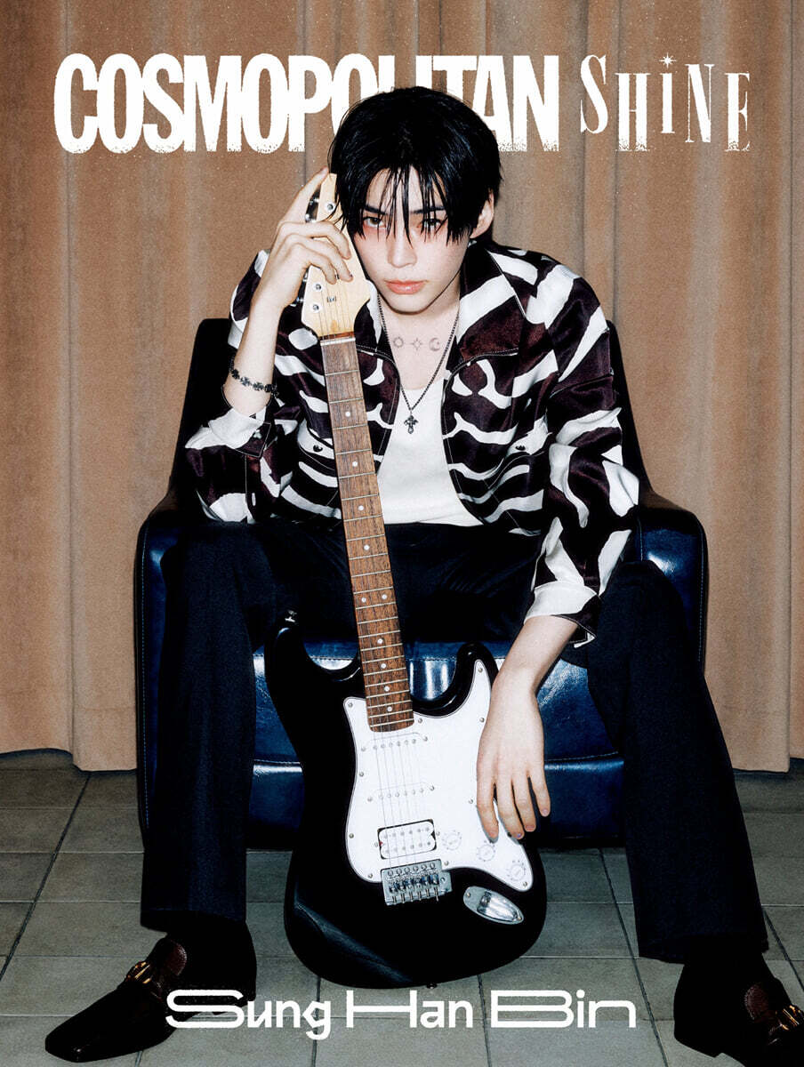 [Предзаказ] COSMOPOLITAN Корея SHINE Сон Ханбин Тип A B C Фотокарточка Закладка Открытка K-pop Журнал Официальный Ограниченный Коллекционный Новый type: B