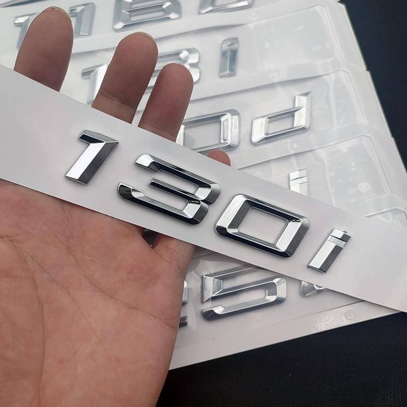 Htyng6 3D ABS Logo 320d 118i 118d 120d 130i 316i 318i 320i 520i 530i 530d Emblem Letters Sticker Car Trunk Badge For Accessories