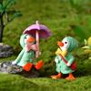 4Pcs/Set Animated Ducks Decorative Ducks Figurines Cartoon Plastic Exquisite Statue for Kids