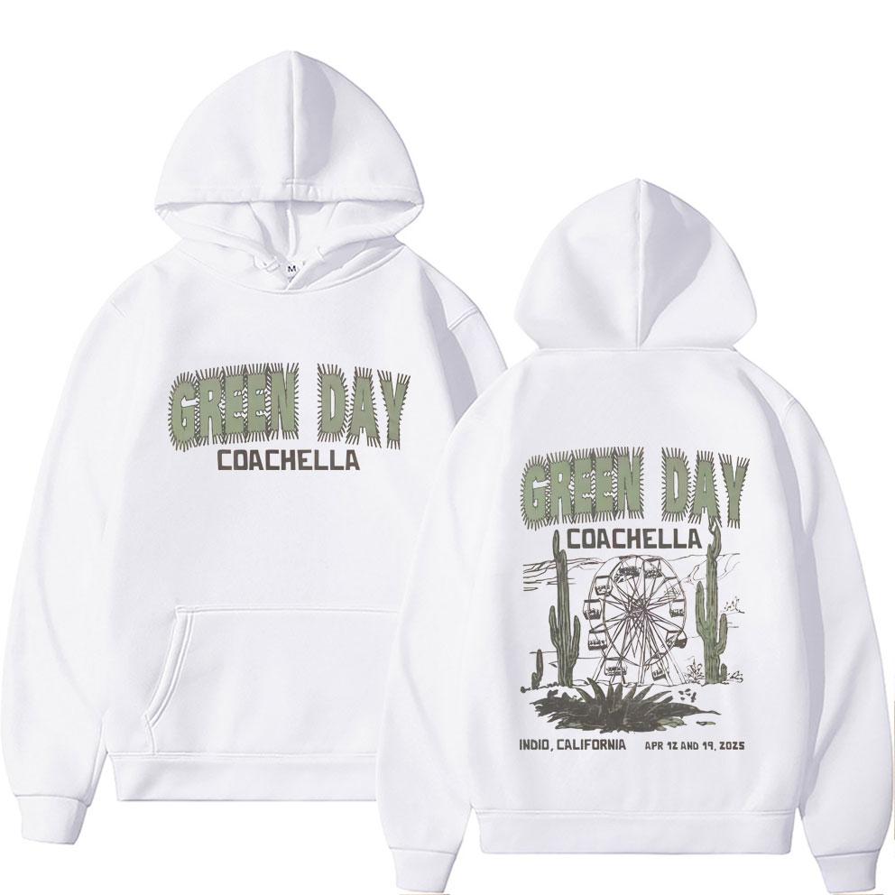 Punk Band Green Day Graphic Hoodie Men's Women's Classic Gothic Rock Hooded Sweatshirt Unisex Oversized Pullover Hoodies