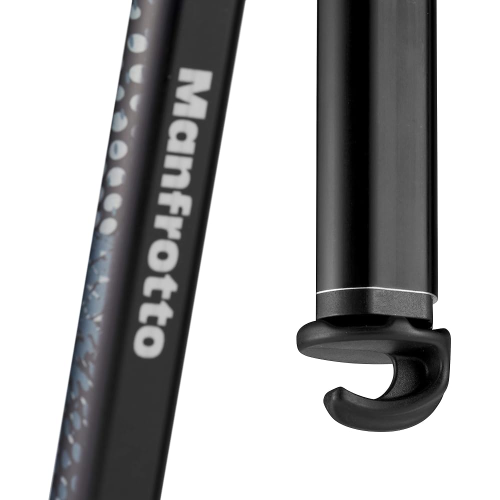 Manfrotto Element MII Aluminum Tripod, 4-Section, Black, 180° Folding, Twist Lock, Maximum Load Capacity UNI/PdR 105:2021 8 kg, DSLR Compatible, MKELM