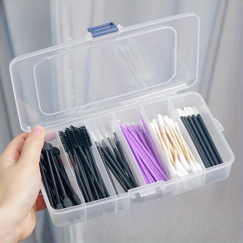 5/6grid Clear Jewelry Storage Box Multipurpose Bead Pills Hair Clip Container Box Dustproof Plastic Case Home Organizer Supplies