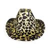 Cappello da Cowboy Western Stampato Zebra Tigre Leopardo Cappello Regolabile per Cosplay Cappello da Costume alla Moda