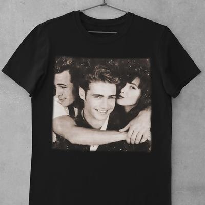 Vintage Old Movie Style Beverly Hills 90210 Luke Perry Jason Priestley Shannen D Unisex T-Shirt
