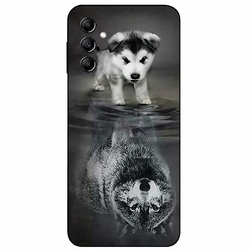 For Samsung A14 4G A 14 M14 5G Case Painted TPU Soft Silicone Black Funda for Samsung Galaxy A14 A145F Bumper GalaxyA14 M 14 Bag