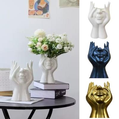 Creative Pen Holder Human Body Art Styling Plastic Vase Nordic Style Storage Bucket  Office School