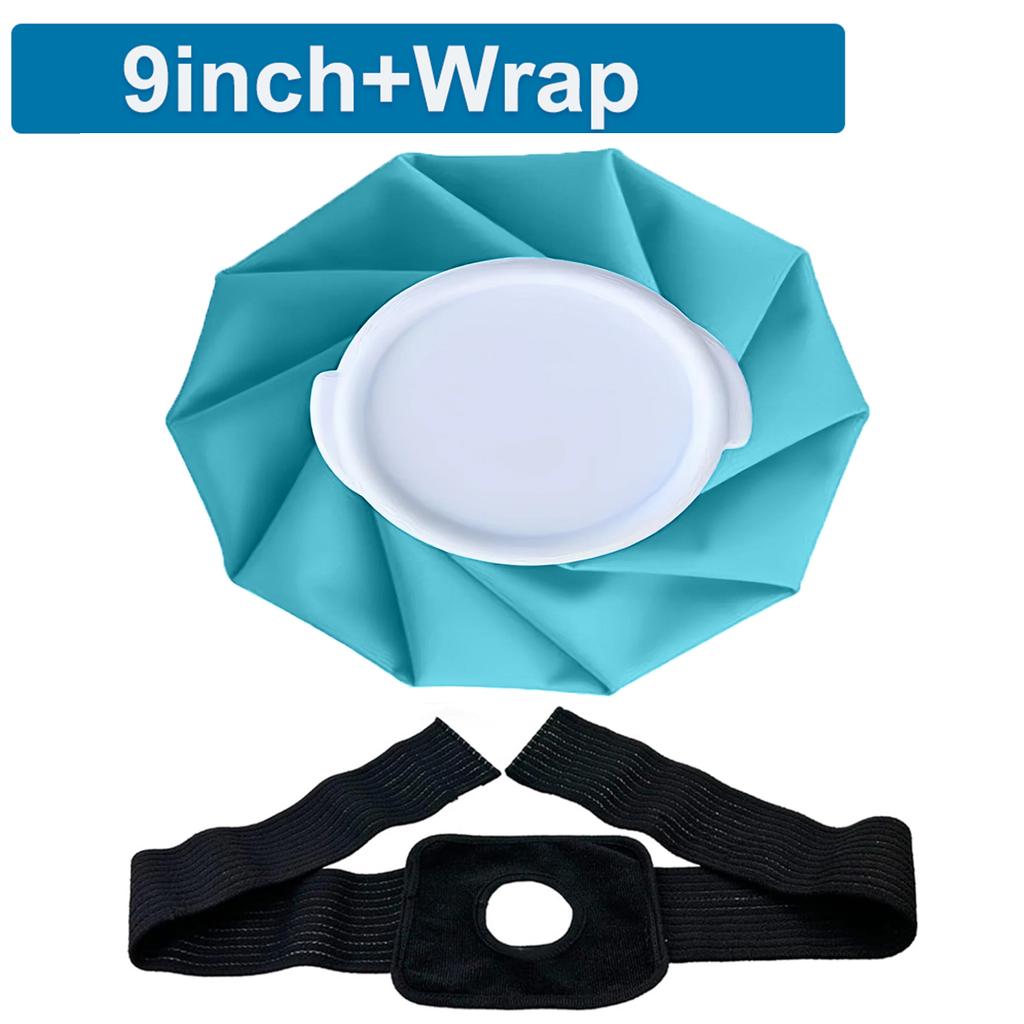 Ice Pack Bag for Injuries Reusable Ice Bag Hot Water Bag Hot & Cold Therapy for Pain Relief No-Leak Elastic Breathable Cold Pack