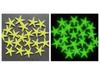 4cm Colorful Luminous Plastic Starfish for Aquarium Landscaping, 2.7g Fluorescent Marine Decor Stone