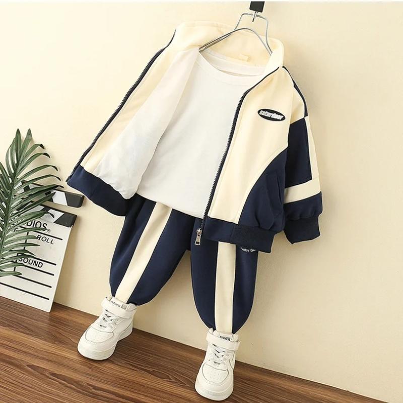 Children's Spring and Autumn  Clothing Set  Season Boys and Babies Casual Jackets and Pants 2-piece Set Korean Sportswear