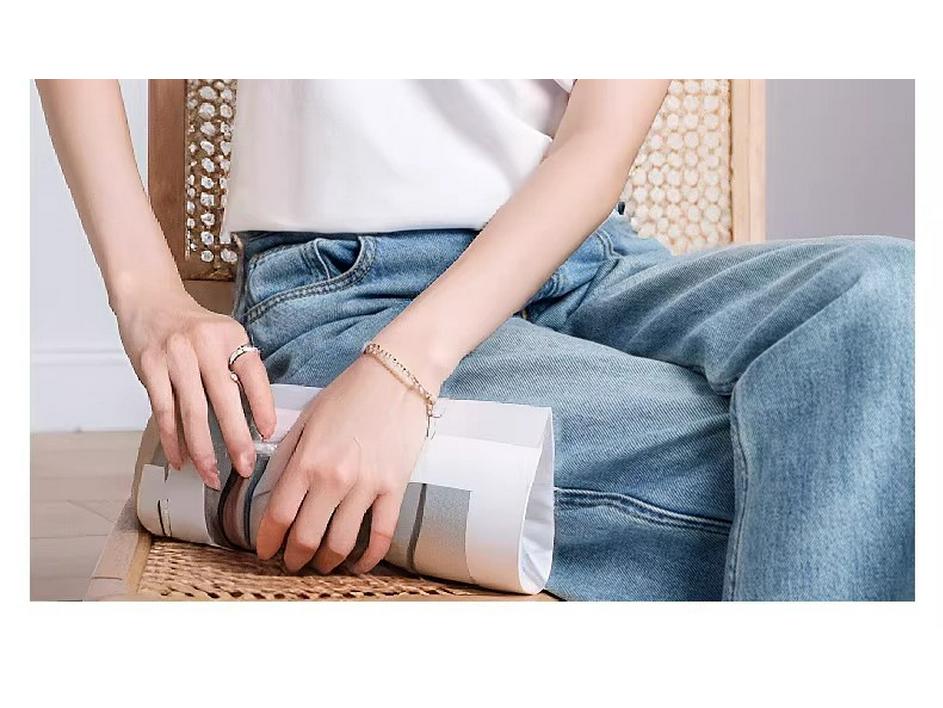 Women's High-End White Mercerized Cotton T-Shirt - Summer 2026 Pure Cotton Short Sleeve, Round Neck, Loose Fit, Slimming Top