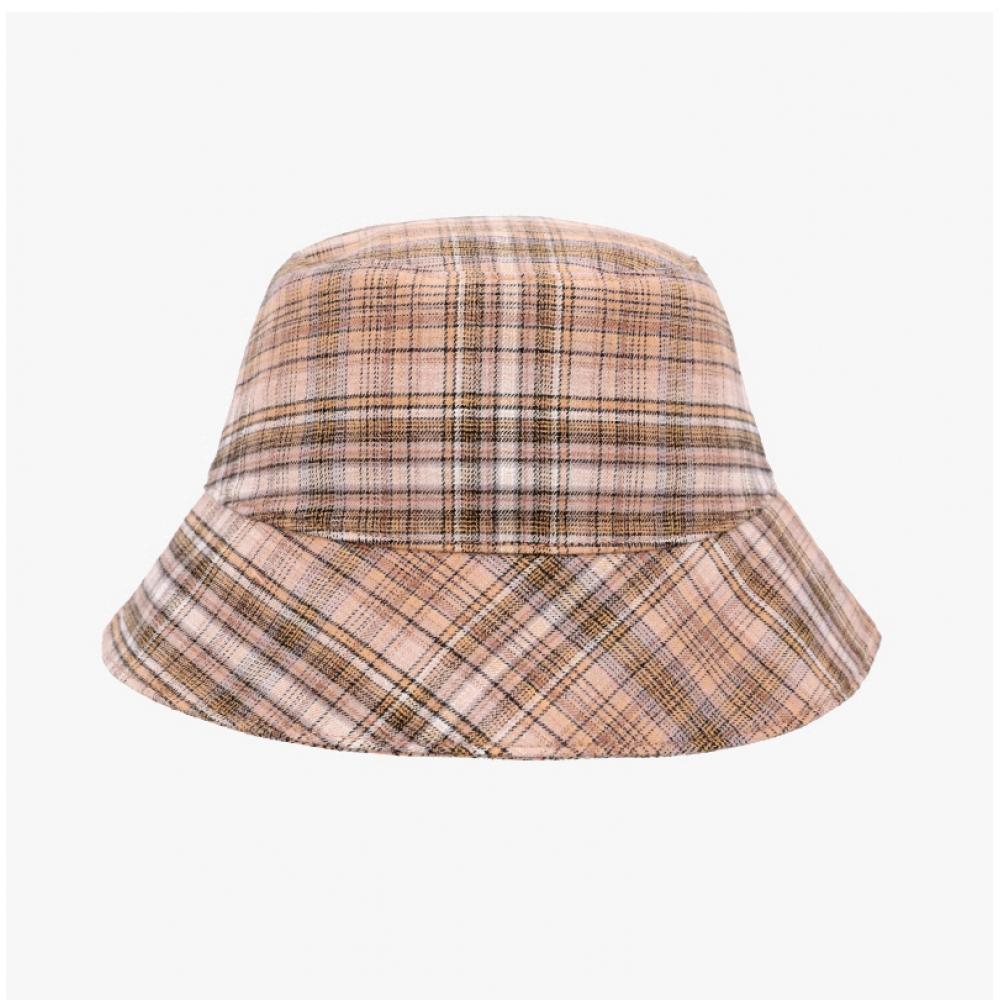 Helen Kaminski Milton Camel Check Bucket Hat Hat52171