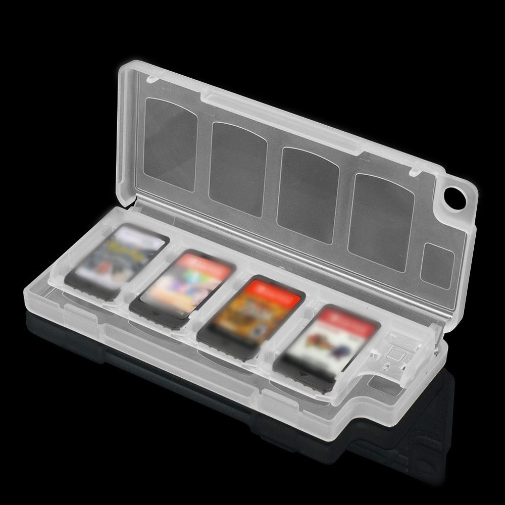 Case 11.2x4.7x1.3cm Game Cards Storage Case Cartridge Holder Shell TF Cards Storage Game Cards Box