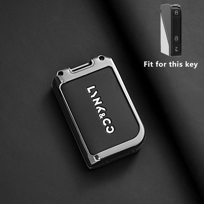 

Zinc Alloy Car Key Case for LYNK&CO 08 LYNKCO LYNK CO Link & Co 08 Remote Cover Shell Keychain Holder Fob Accessories