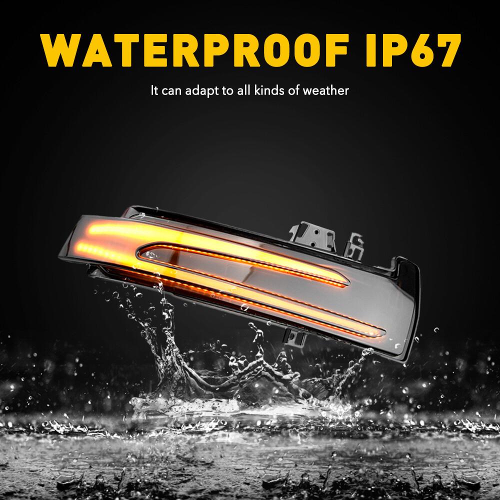 2x Sequential LED Side Mirror Turn Signal Light For Benz A2129067401 A2129067501