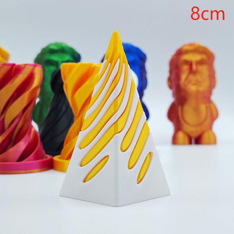 1Pc Kids 3D Printed Spiral Cone Fidgeting Toy Impossible Pyramid Passthrough Sculpture Antistress Anxiety Relieving Adults Toy