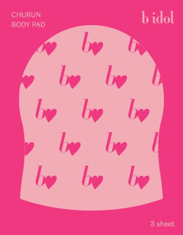 

B IDOL Churun Body 3 Pads Body Scrub for Smooth Skin Pads, (40g each), Exfoliation, In-Bath Care, Self-Beauty