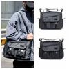 Square Nylon Postman Bag Large Capacity Casual Messenger Bag Versatile Men Crossbody Bag  Outdoor