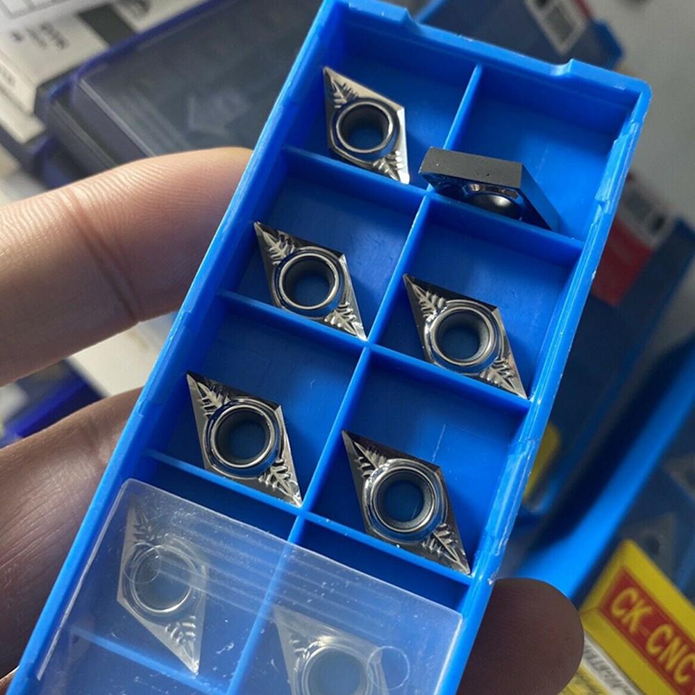10pcs  Aluminum DCGT11T302-AK DCGT32.50.5 Carbide inserts Cutter blade DCMT