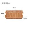 Hardness Rattan Wicker Woven Serving Baskets Handwoven Khaki Restaurant Serving Tabletop Display 10 Styles Rattan Basket