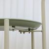Storage Trolley with Wheels Handle Removable Sofa Side Table for Living Room Bedroom Matcha Green