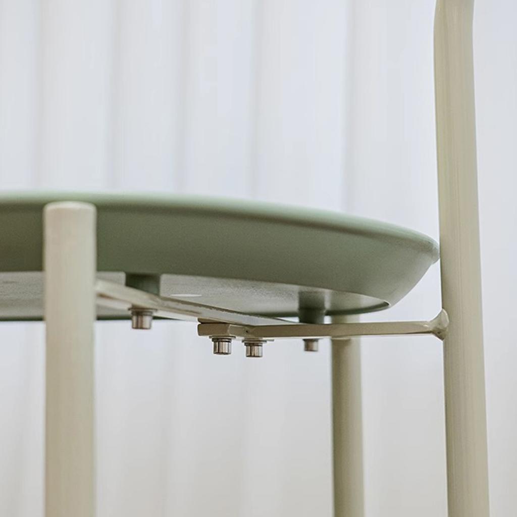 Storage Trolley with Wheels Handle Removable Sofa Side Table for Living Room Bedroom Matcha Green
