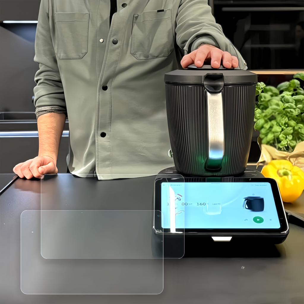 2 ks Kompatibilní s Thermomix TM7/TM6 Ochranné sklo na displej Vysoce hliníkové tvrzené sklo Mixér Kuchyňské doplňky Ochranná fólie