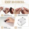 Mini Self Adhesive Caster Wheels Universal Stainless Steel Swivel Wheel 360° Rotation Pulley for Furniture Cabinet Trash