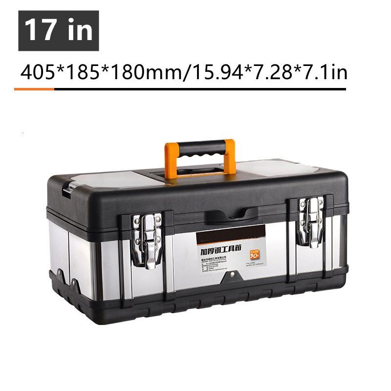 14/17/20 Inch New Double Layer Tools Storage Box with Handle Multifunctional Tool Multiple Specifications Portable Toolbox  Organizer