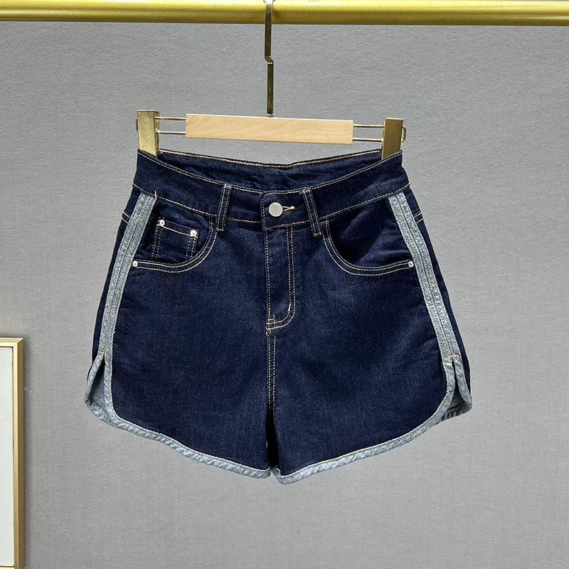 

Summer High Waist Ins European Goods Split Denim Shorts Tibetan Blue EUR26