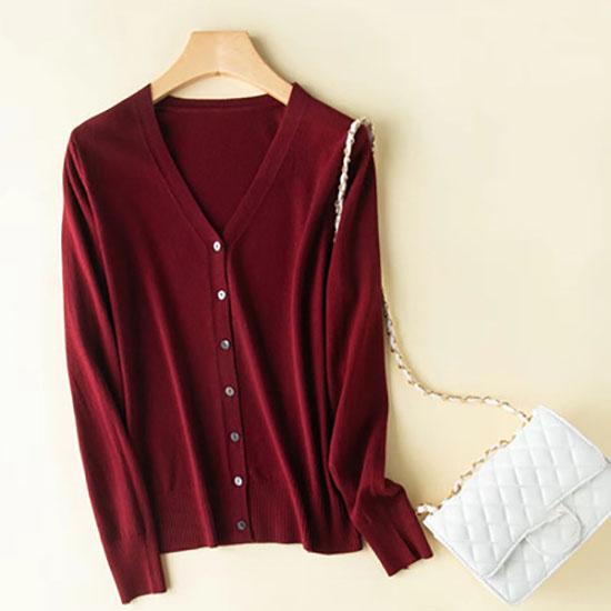 Women Cardigans Single Breasted Solid Knitted Shirt Spring Autumn Cardigan Korean Fashion V-neck Sweaters Knit Outerwear