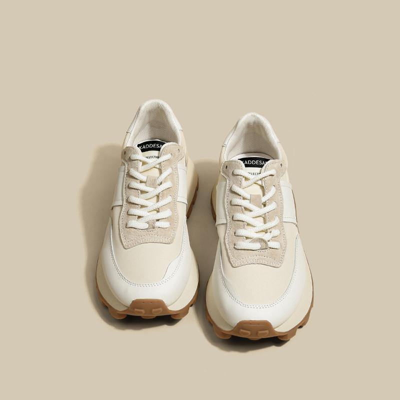 Yunfu~ Soft leather Forrest Gump shoes, sports shoes women's autumn new shoes women's shoes trendy ins casual shoes jogging shoes