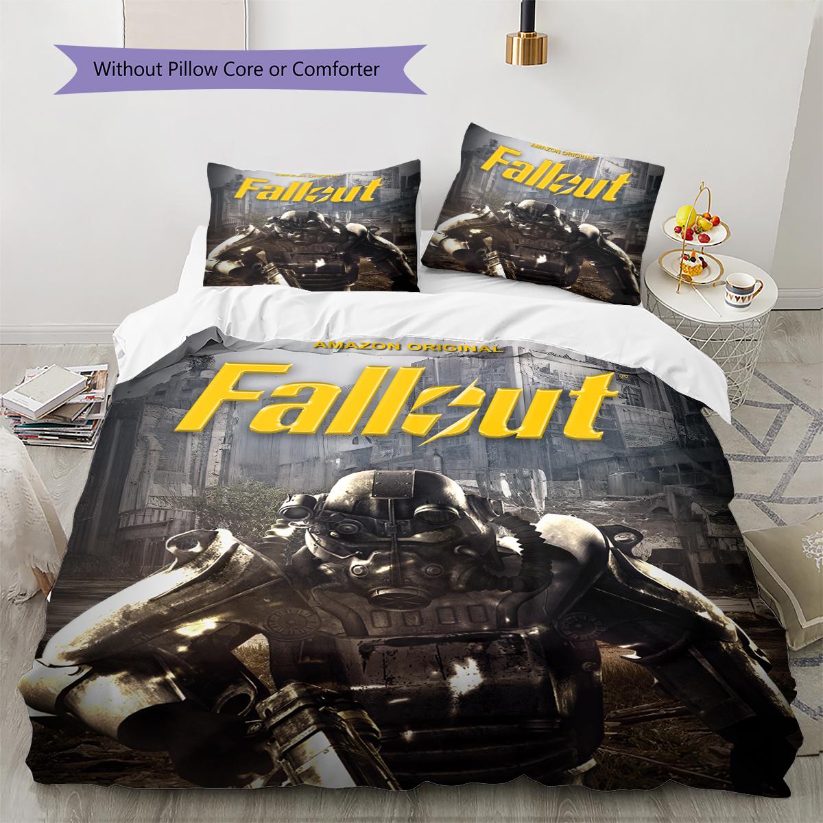 

Fallout-Inspired Pattern Bedding Quilt Set Quilt Cover Pillowcase Home Decoration Gift (1 * duvet cover + 2 * pillowcase, without core) 135x200cm