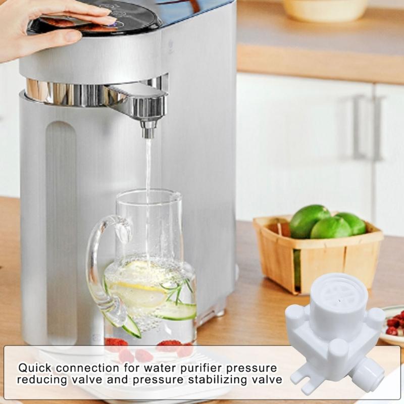 ABS Water Pressure Reducing Valves High Efficiency Water Flows Regulator Valves Easy To Install For Home Reverse Osmosis