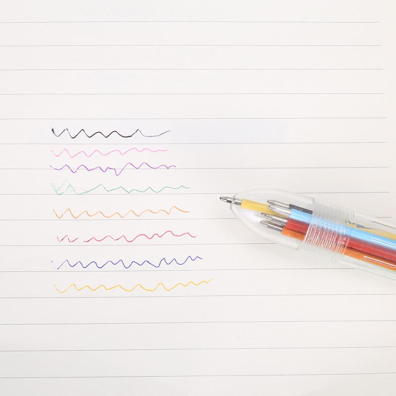 1Pc Color Ballpoint Pen Multicolor Stationery School Office 0.5mm Gel Pen Supplies Teacher Nurse Creativ To School Gifts During The Back To