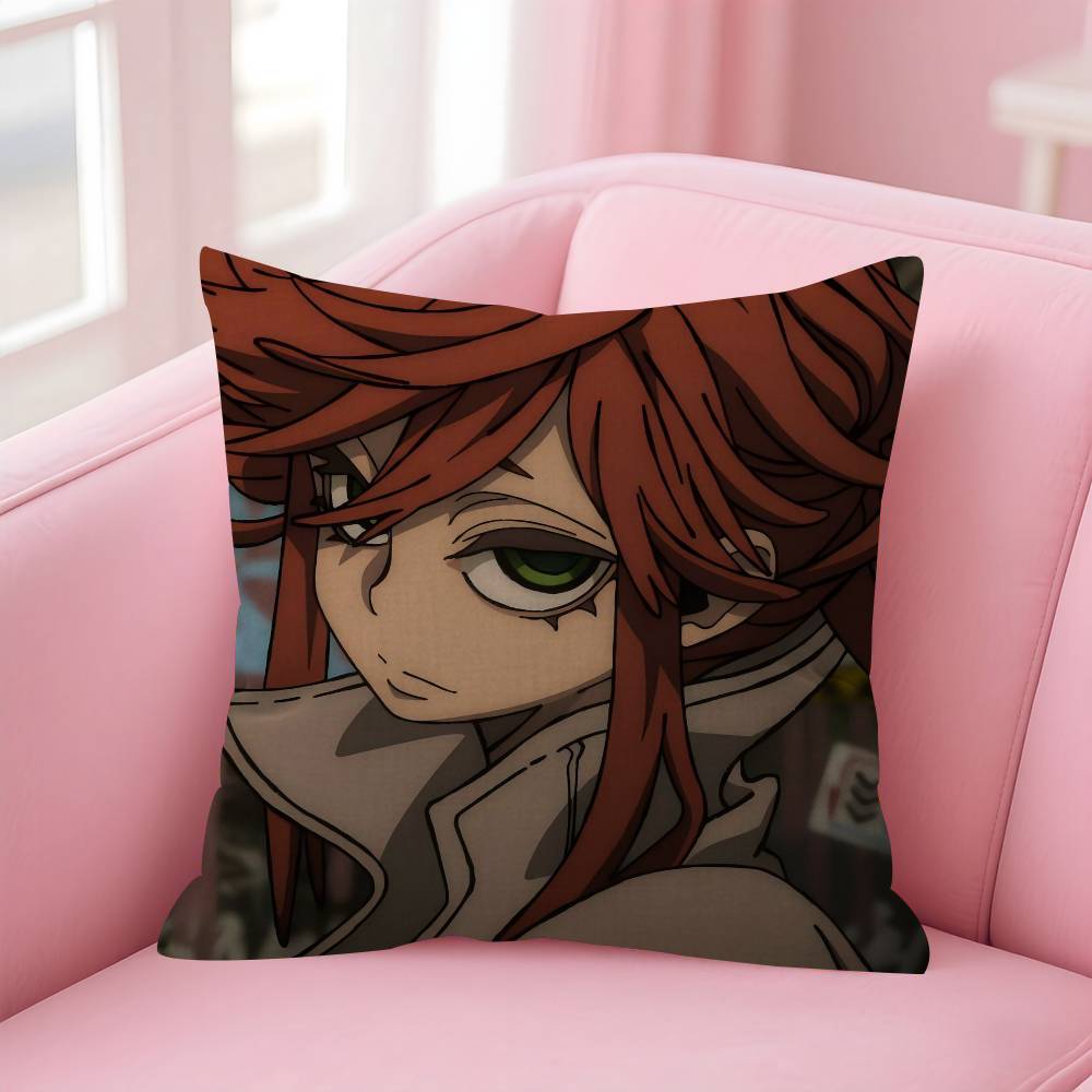 Anime Comic Gachiakuta Riyo Cushion Cover Car Throw Pillow Case For Sofa Car Christmas Gift