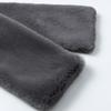 LALA Fur Wide Scarf - D Gray