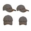 American Retro Letter Gray Baseball Cap Women's Wide Brim Big Face Showing Face Small Cap Versatile Big Head Circumference Hat