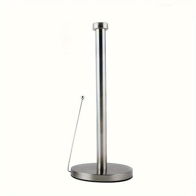 Nerezový držák Snadná instalace Nerezový držák papírových utěrek Bez vrtání Vertikální kuchyňský regál na role a papírové kapesníčky