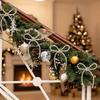 6 Pieces Set Twist Tie Attachment Christmas Bows Ornaments Glitter Finish Elegant Christmas Tree Decorations