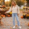 Women's Fashion Color Half-Zip Mock Neck Long Sleeve Sweatshirt with Pockets