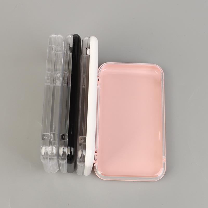 Plastic Clear Jewelry Box Press-On Nail Storage Case Rectangle Storage Box For False Nails Display And Salon Essentials With Lid