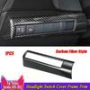 Carbon Fiber ABS Headlight Switch Cover Frame Trim For Toyota Corolla 2020-2024