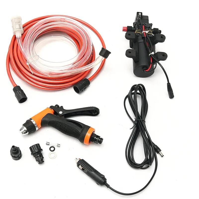 12V 80W 160PSI Car Wash Pump High Pressure Self-priming Electric Portable Washing Machine Cigarette Lighter Water Pump Set